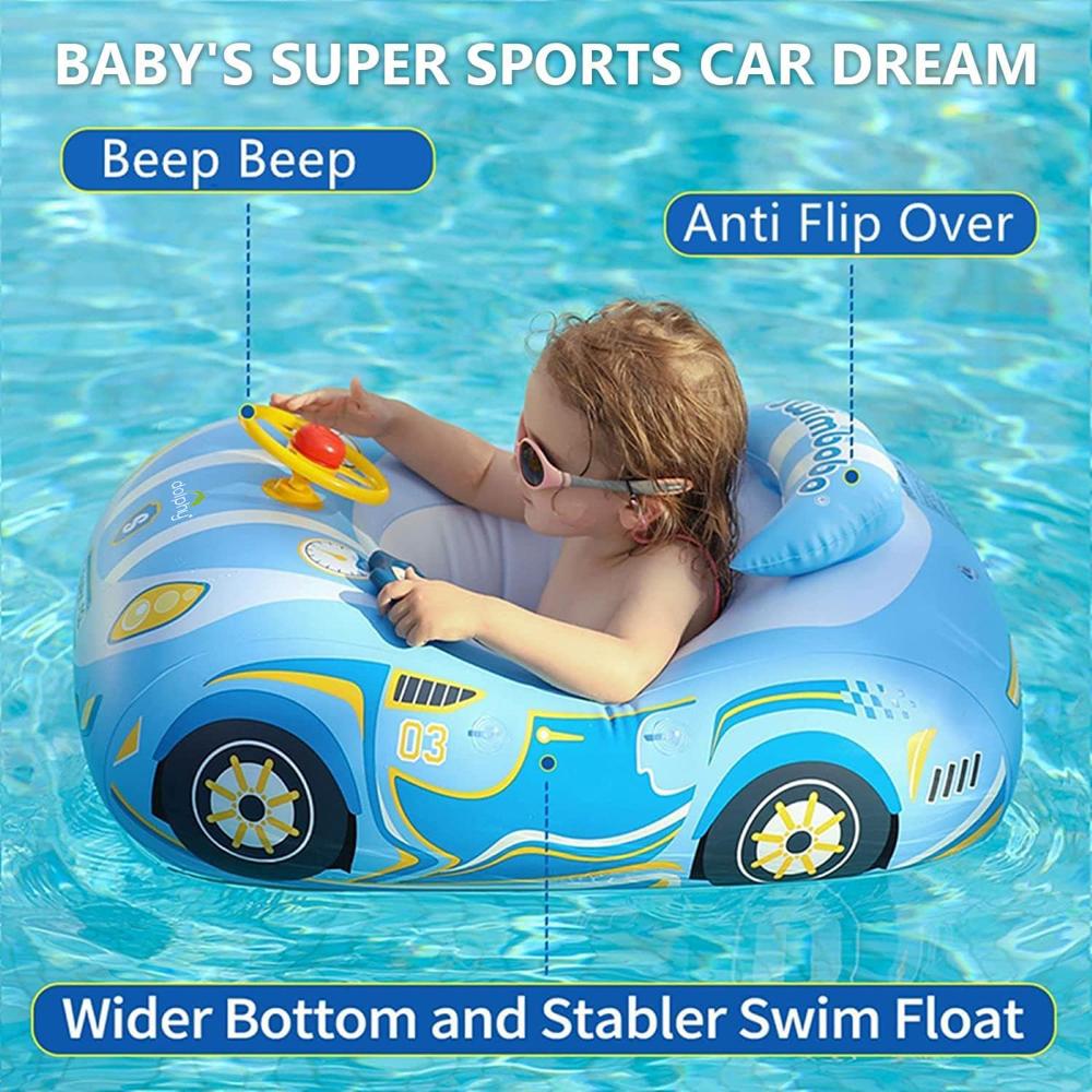 Inflatable Swimming Floats Boat with Adjustable Canopy