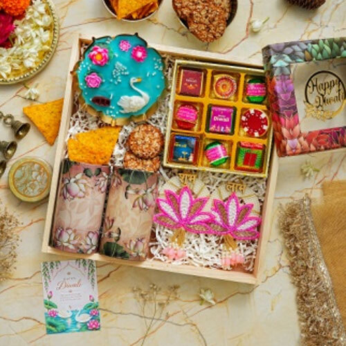 Diwali Gift Hamper-Lotus Luxe Hamper