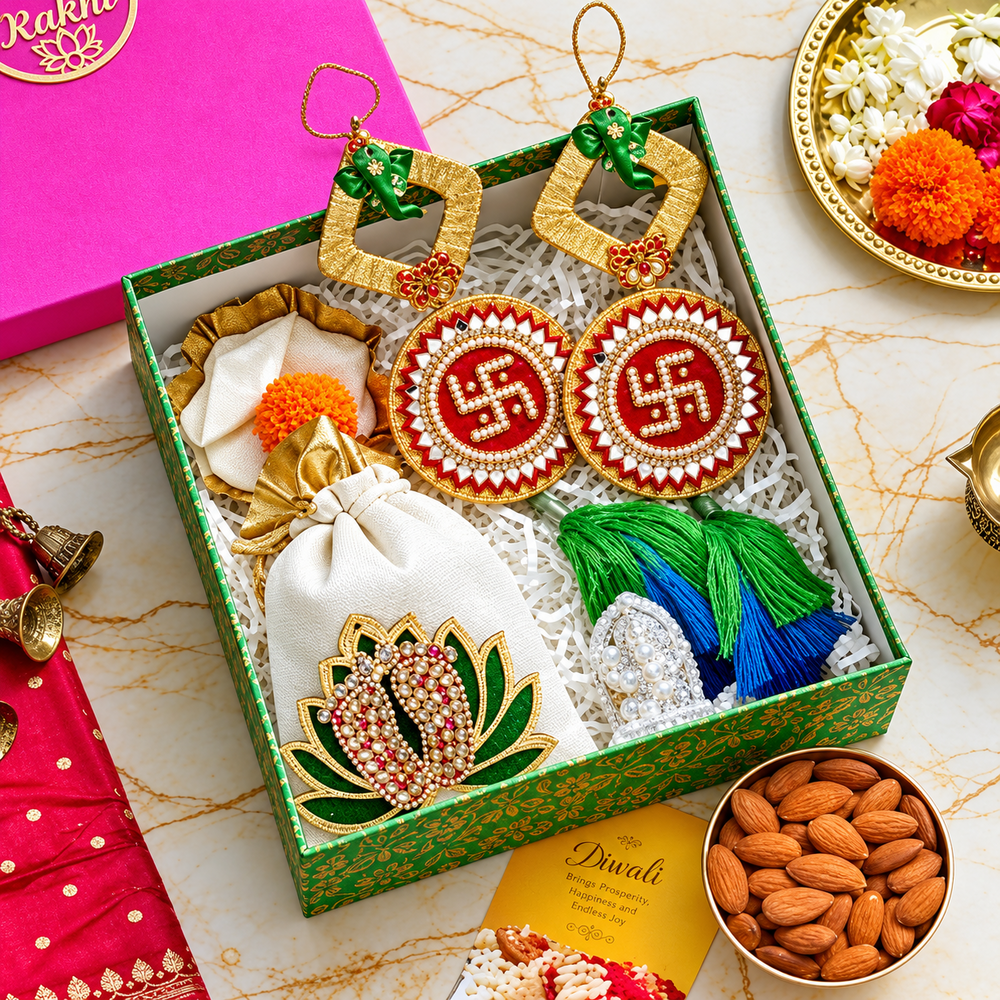 Diwali Gift Hamper- Mithaas -E- Utsav Hamper - Capacity: Holds Up To 200G Dry Fruits