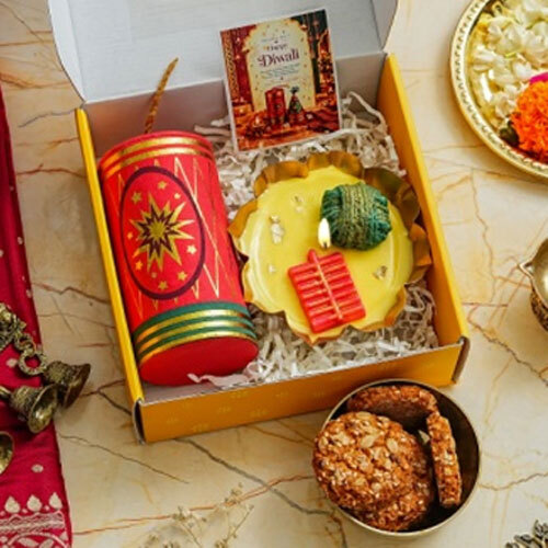 Diwali Gift Hamper- Spark And Sweet Cracker Hamper