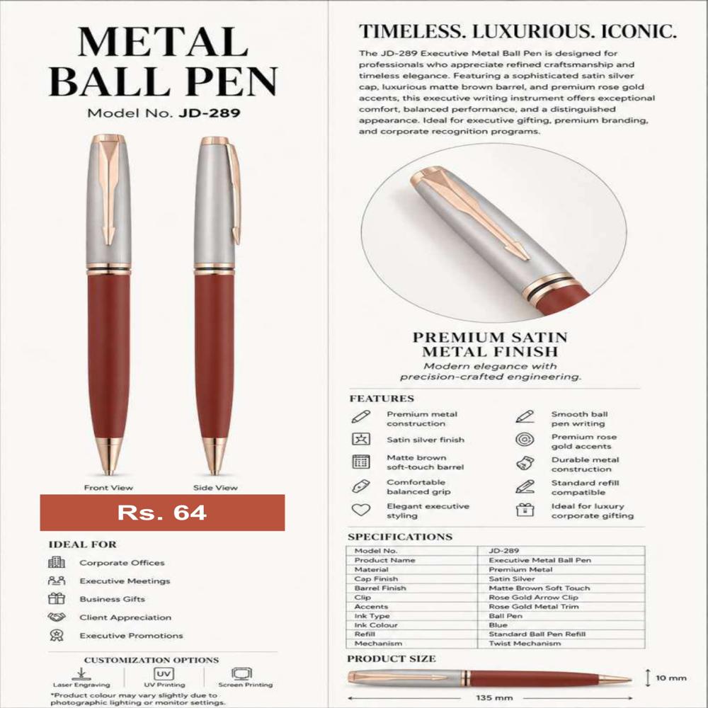JD-289 Executive Metal Ball Pen