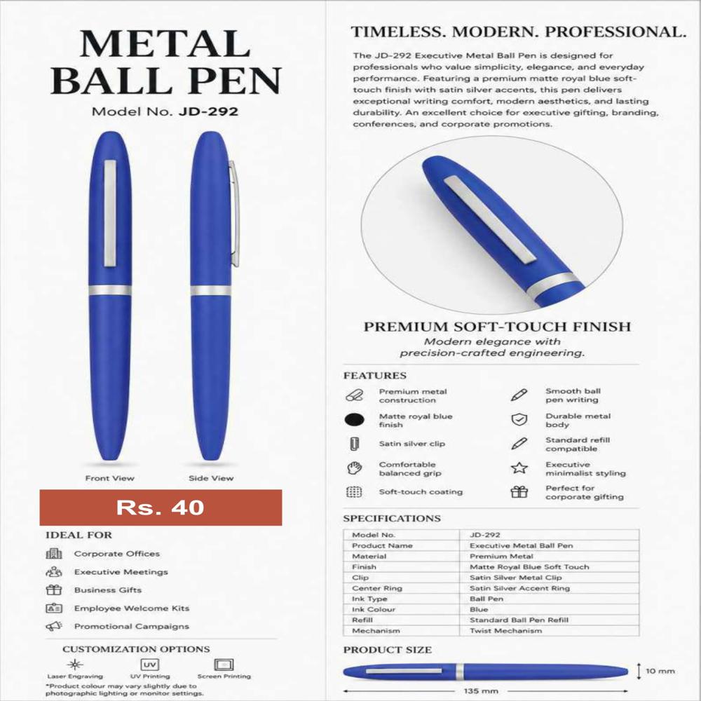 JD-292 Executive Metal Ball Pen