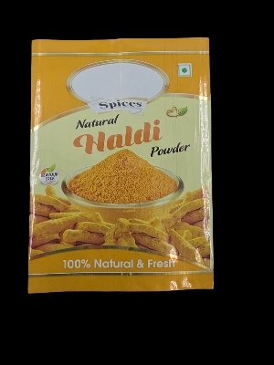 Pre Printed Spices Pouch Haldi - Color: Multi