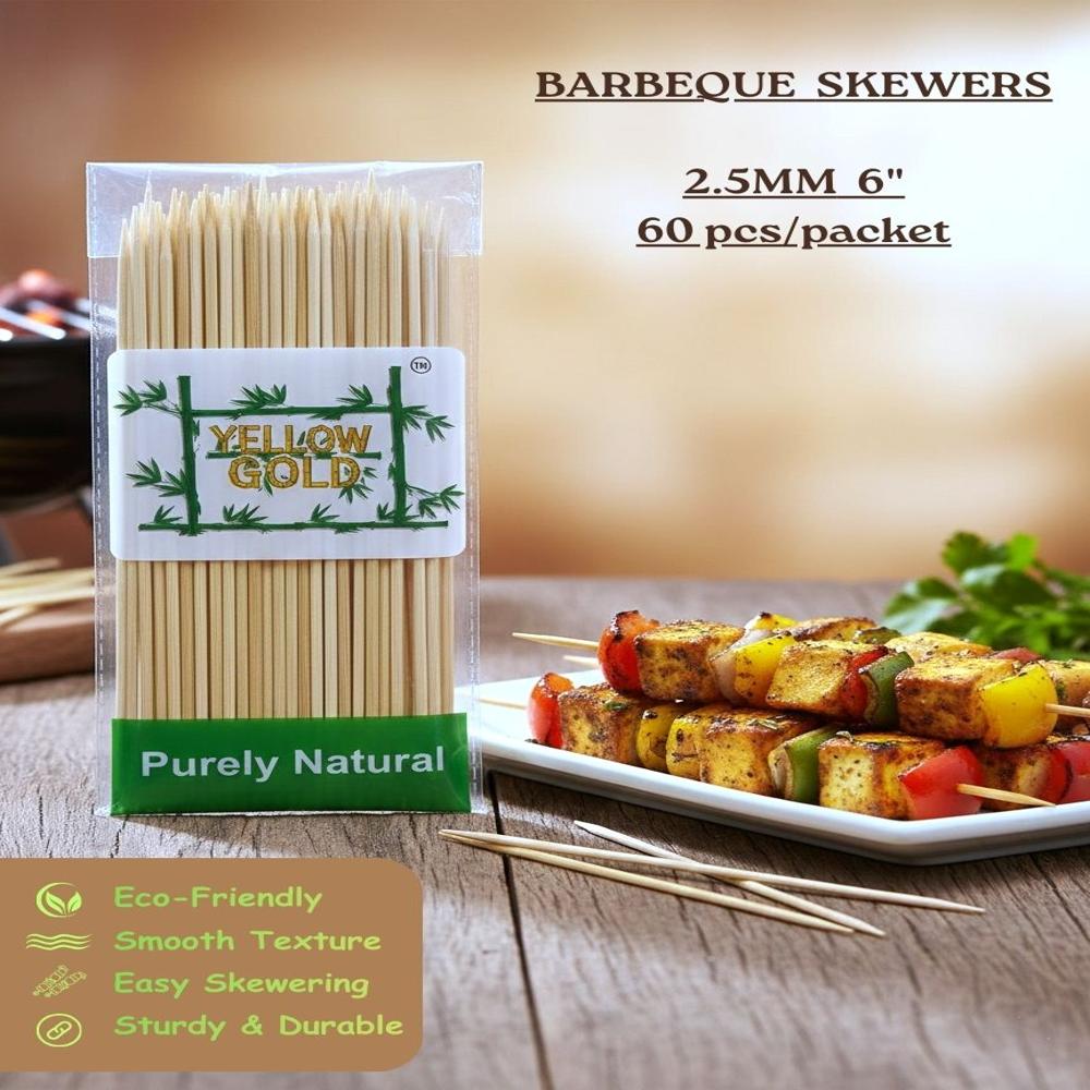 Bamboo Skewers 6 Inches