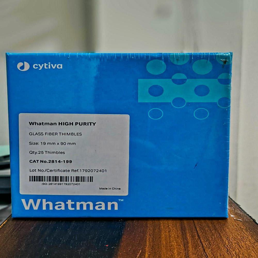 Whatman High-Purity Glass Soxhlet Extraction Thimbles