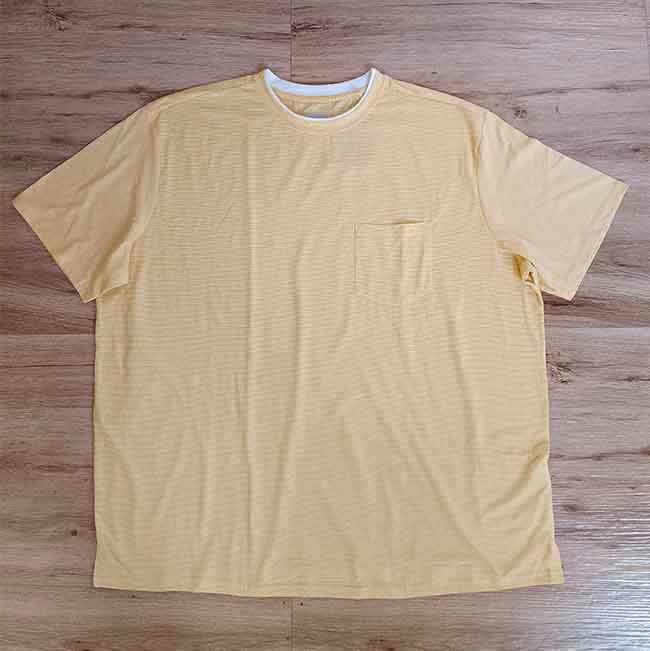 M11792 Mens Pinstripe Plus Size T-Shirts - Color: Mixed