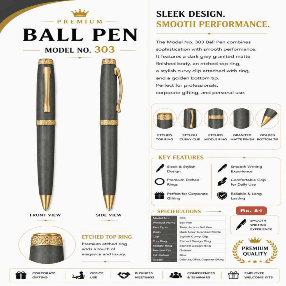 JD-303 Executive Metal Ball Pen