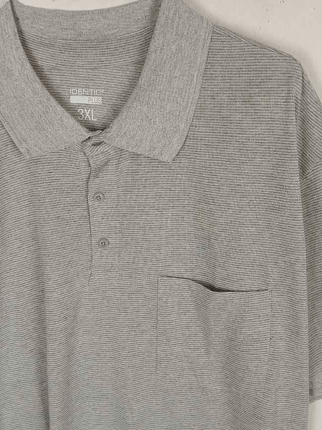M11791 Mens Pinstripe Oversize Polos T Shirts