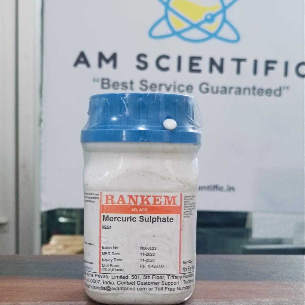 Mercuric sulfate AR ACS 100g Rankem