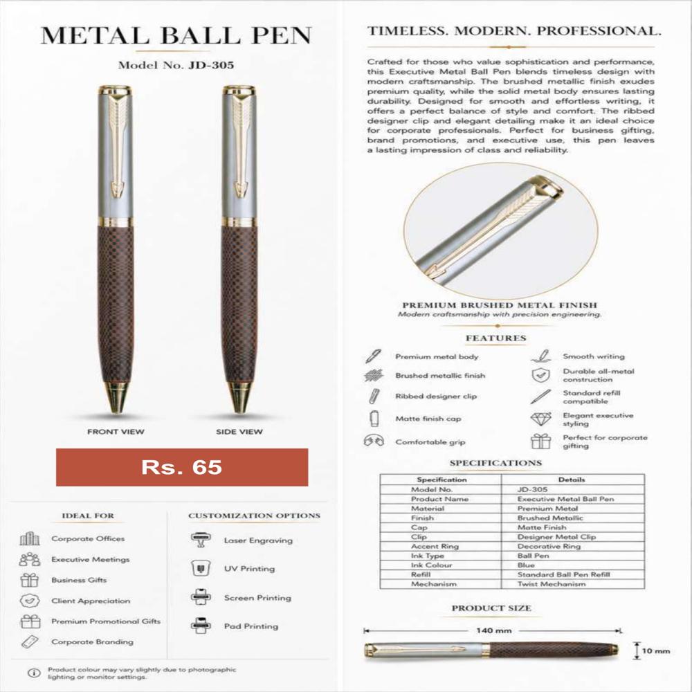 JD-305 Executive Metal Ball Pen