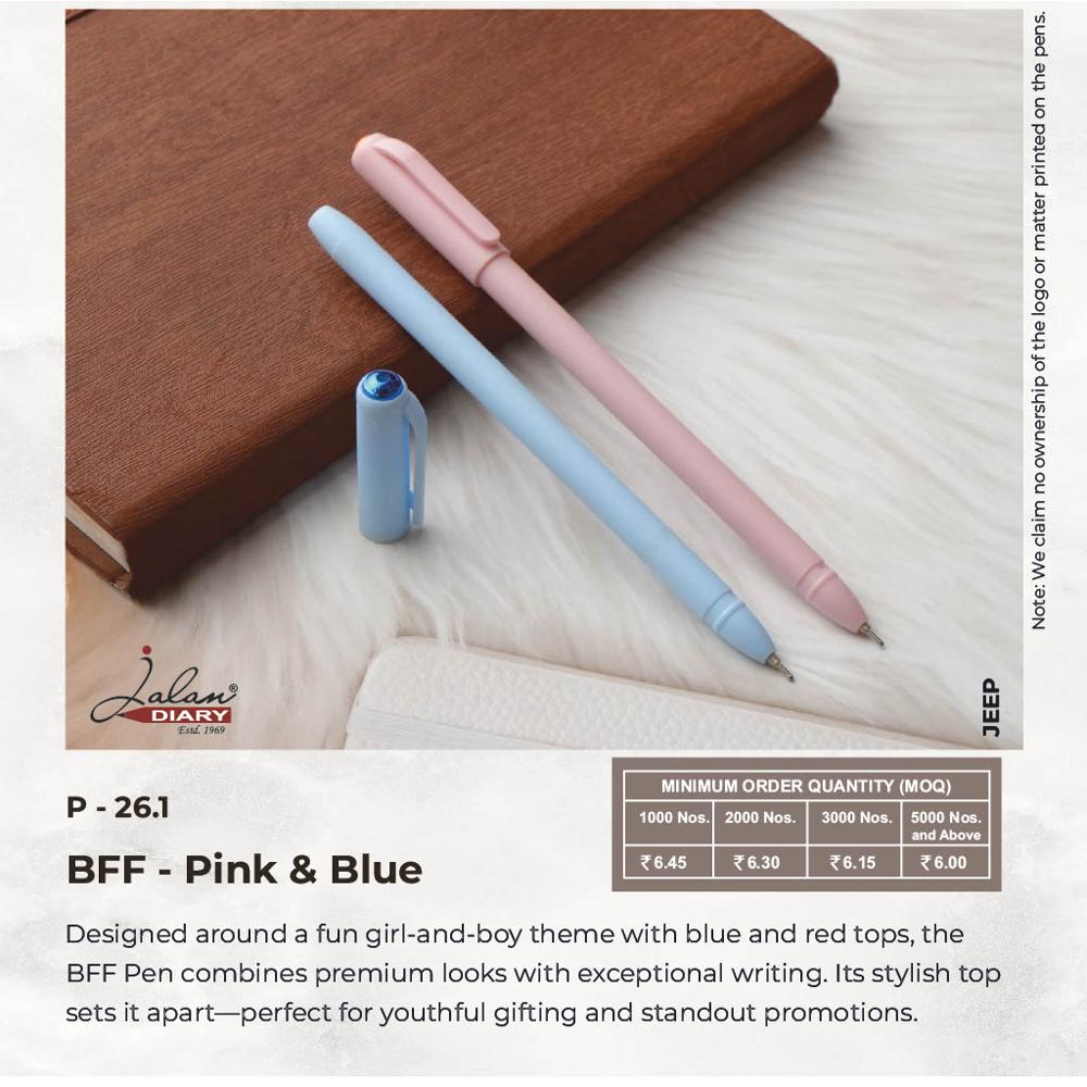 Jalan P-26.1 BFF-Pink & Bule Ball Pen