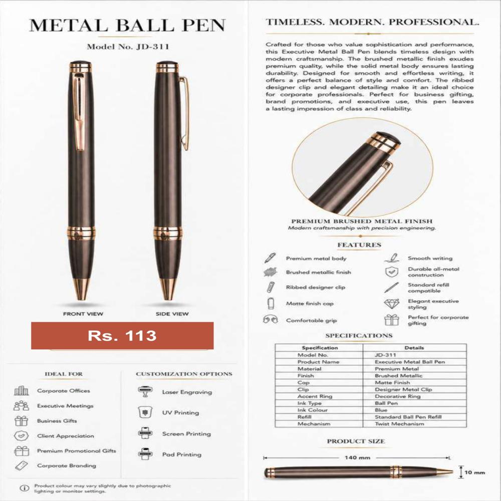 JD-311 Executive Metal Ball Pen
