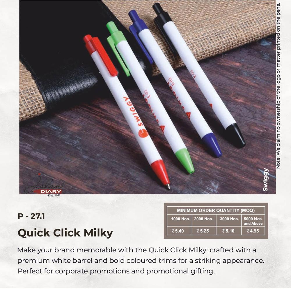 Jalan P-27.1 Quick Click Milky Ball Pen