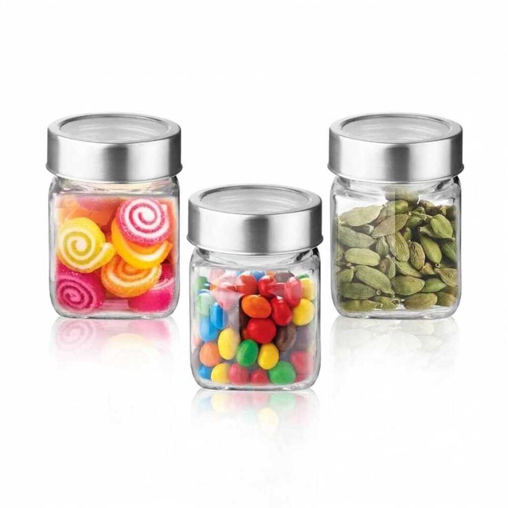 SS Jar Cap With Glass Jar