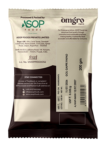 200gm Golgappe Papad