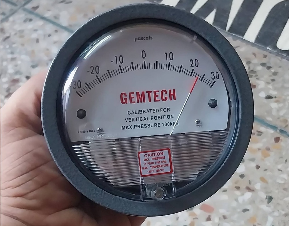 Mumbai: GEMTECH Differential Pressure Gauges for customers in Mumbai, Navi Mumbai, Thane, Bhiwandi, Vasai-Virar, Dombivli, Kalyan and Maharashtra.