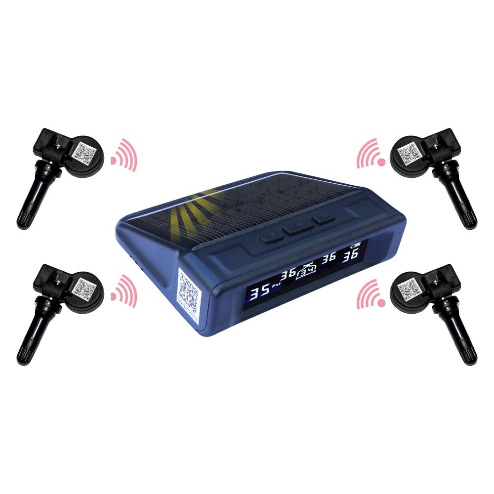 Tyre Pressure Monitoring System For Car With Solar Display