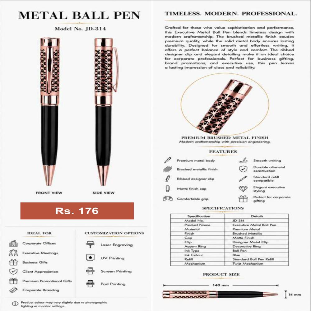 JD-314 Executive Metal Ball Pen