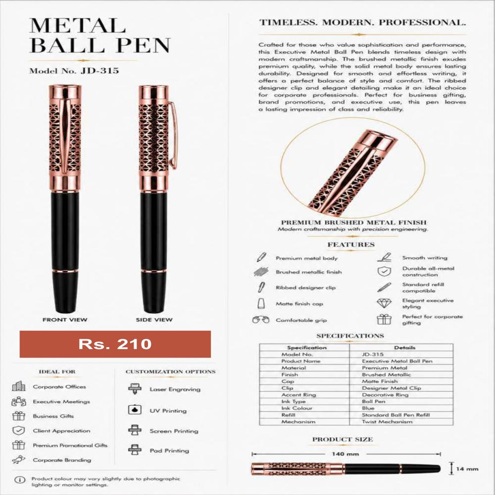 JD-315 Executive Metal Ball Pen