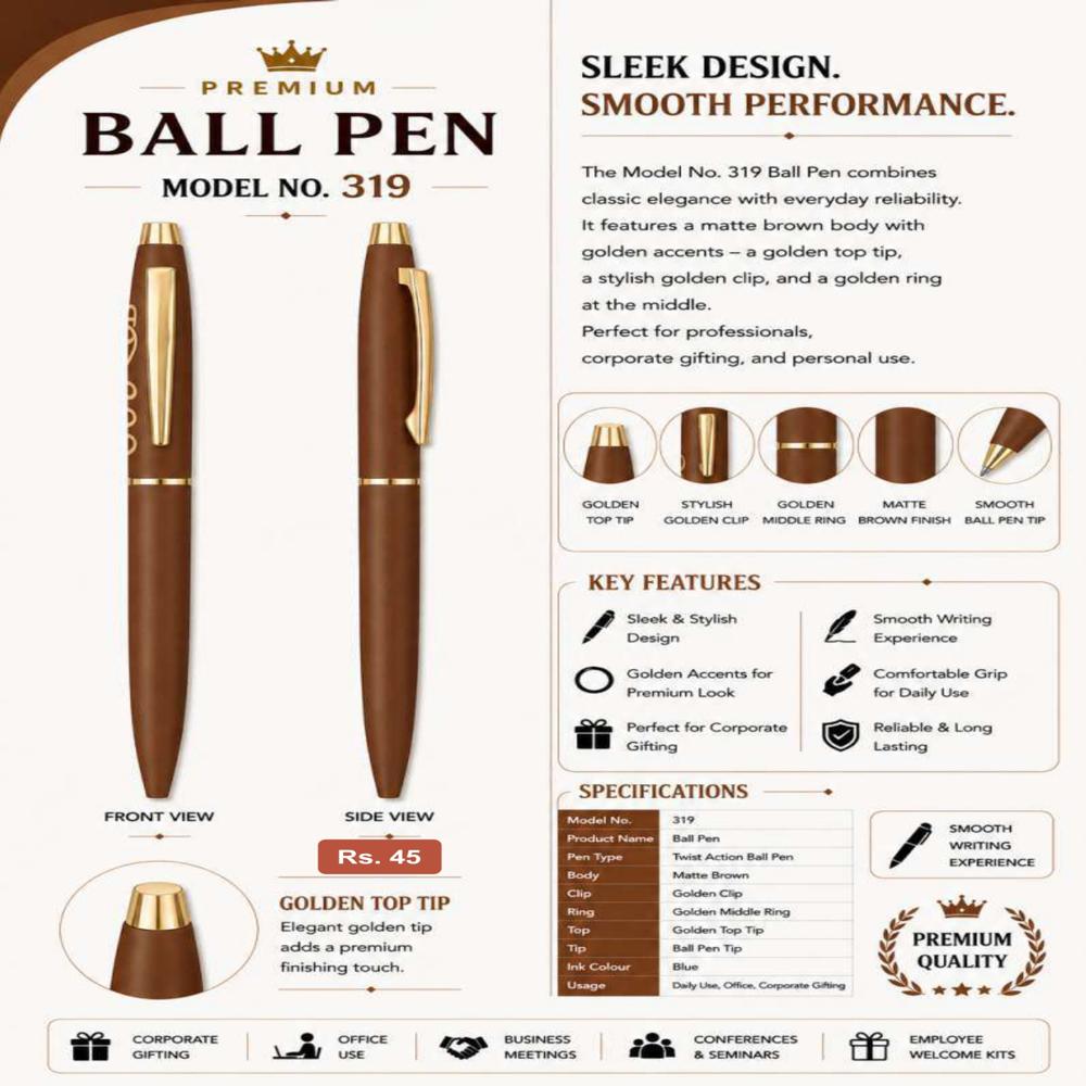 JD-318 Executive Metal Ball Pen