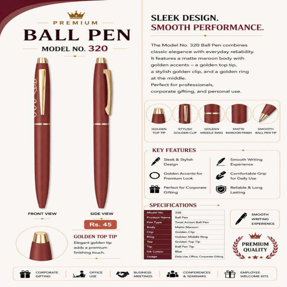 JD-318 Executive Metal Ball Pen