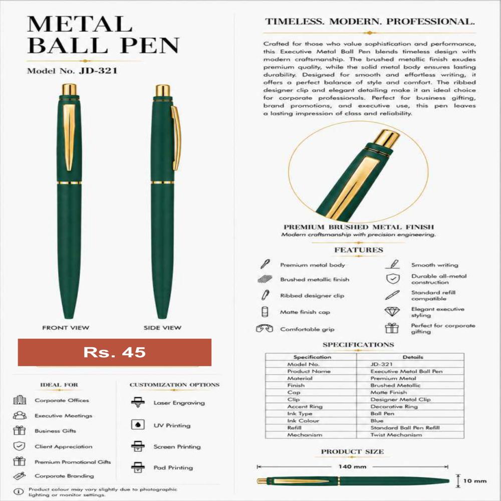 JD-321 Executive Metal Ball Pen