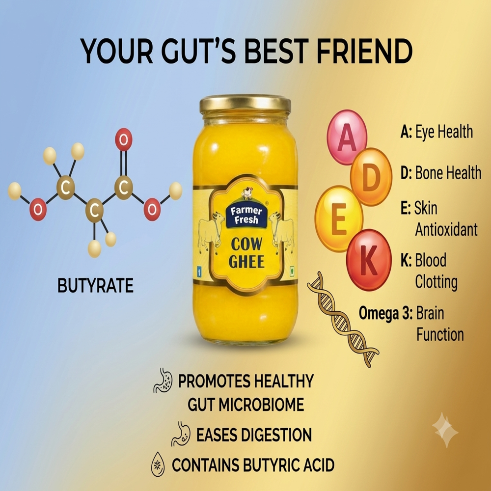 Cow  Ghee glass jar