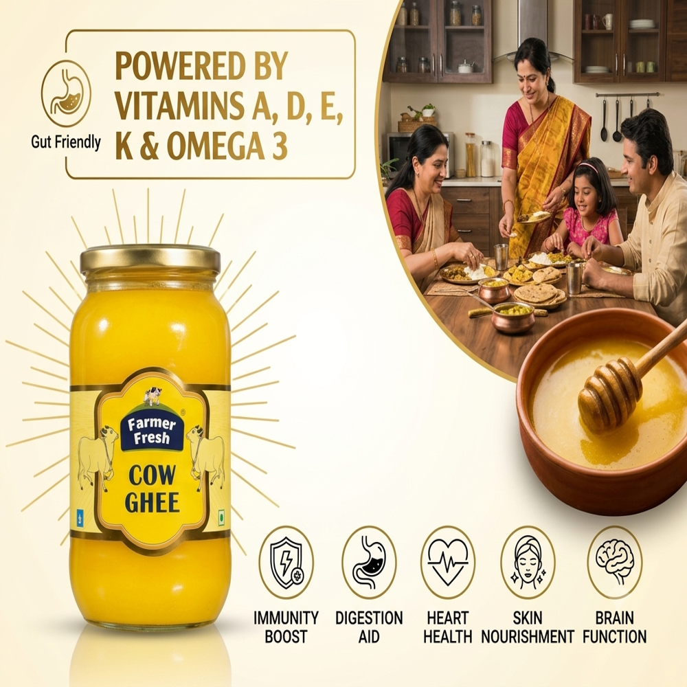 Cow  Ghee glass jar