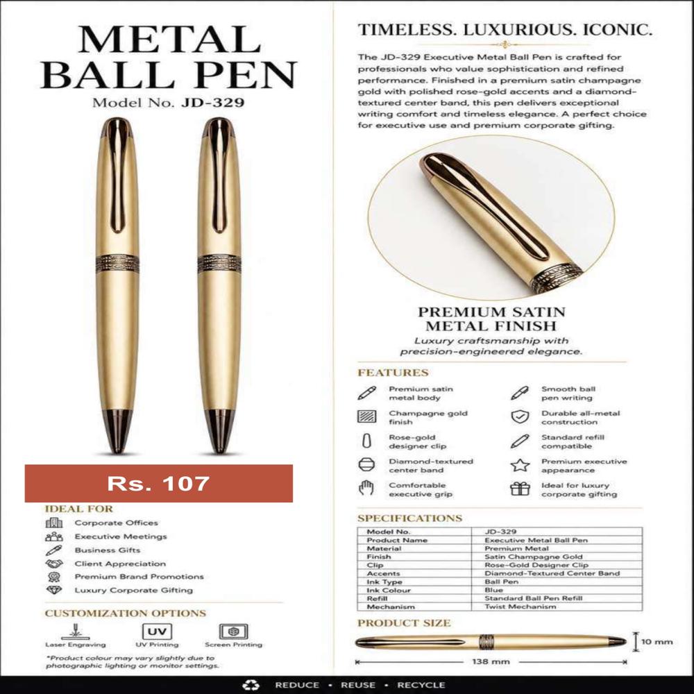 JD-329 Exevutive Metal Ball Pen