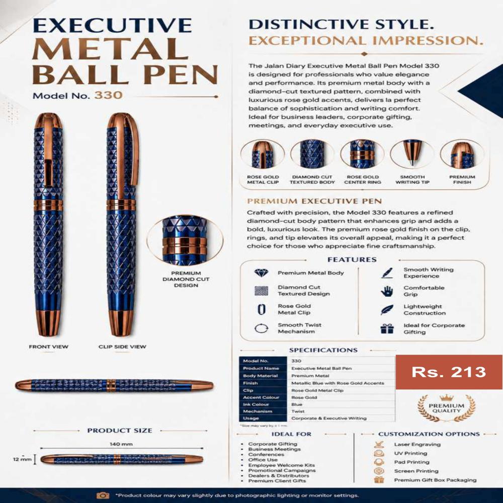 JD-330 Executive Metal Ball Pen