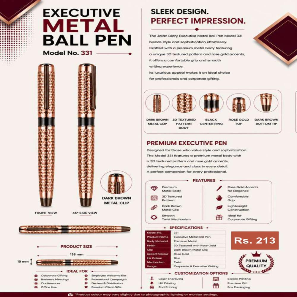 JD-330 Executive Metal Ball Pen