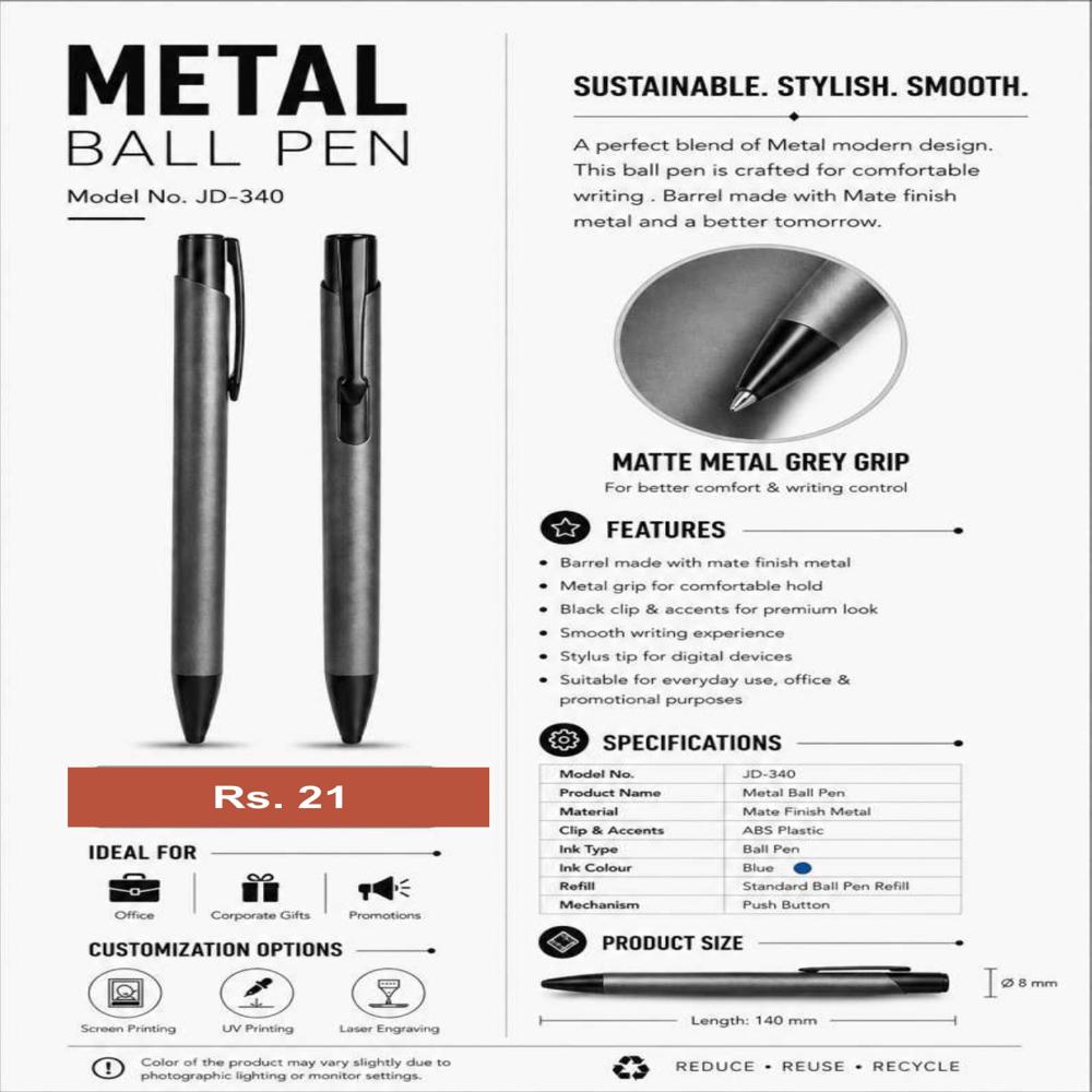 JD-340 Executive Metal Ball Pen