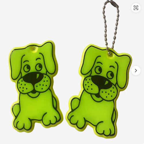 Tailored Plastic Soft Backpack Pendant Fashionable Reflective Key Ring for Backpack Bag Hanger Decoration