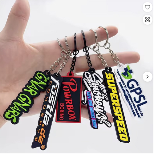 High Quality Factory Wholesale Price Tag Rainbow Love Custom PVC Injected Silicone Key Chain for Company Logo
