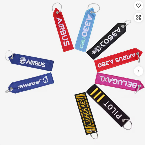 Factory Priced Lovely Double-Sided Letter Embroidery Keychain Creative Fabric Woven Customized Personal Eco-Friendly Cartoon