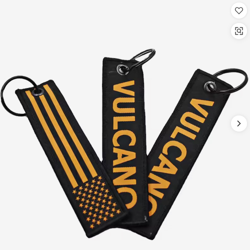 Factory Priced Lovely Double-Sided Letter Embroidery Keychain Creative Fabric Woven Customized Personal Safe Birthday