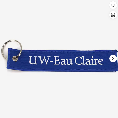 Manufacturer Supply Custom Designed Embroidered Patch Keychain Custom Logo Letter Fabric Strap Keyring for Bag