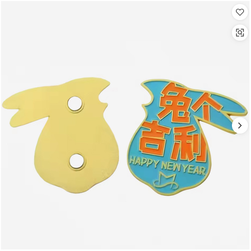 Customized Logo Souvenir Gifts Soft Enamel Metal Fridge Magnet for Real Estate
