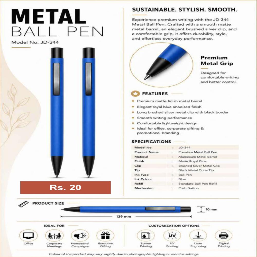 JD-344 Executive Metal Ball Pen