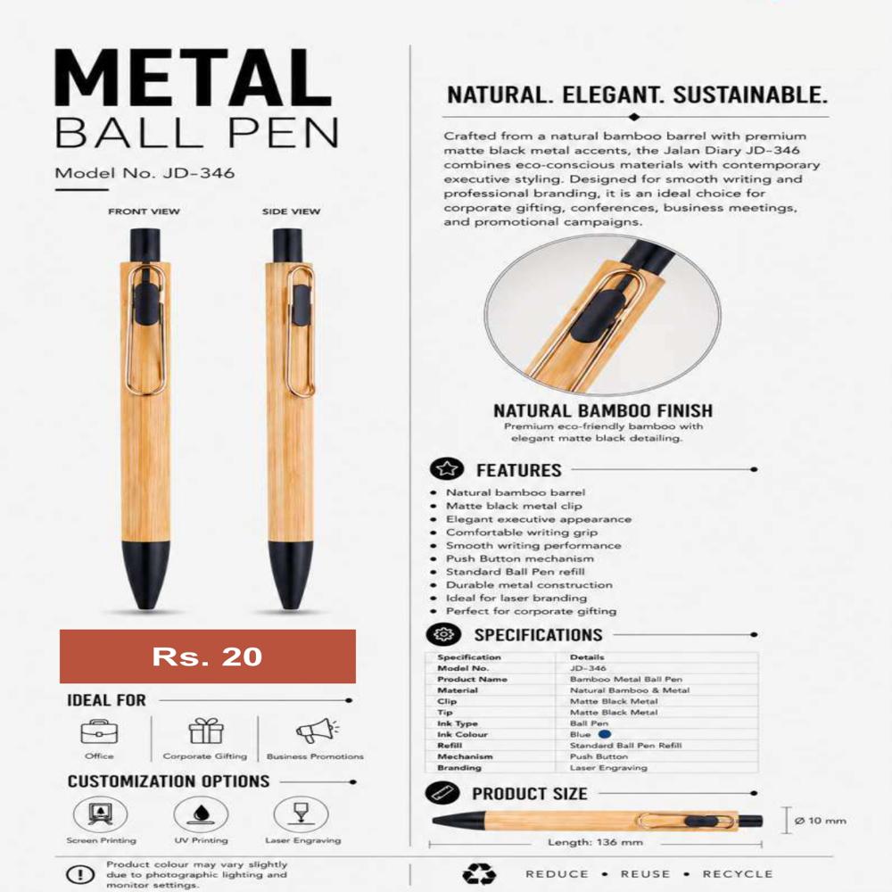 JD-346 Executive Metal Ball Pen