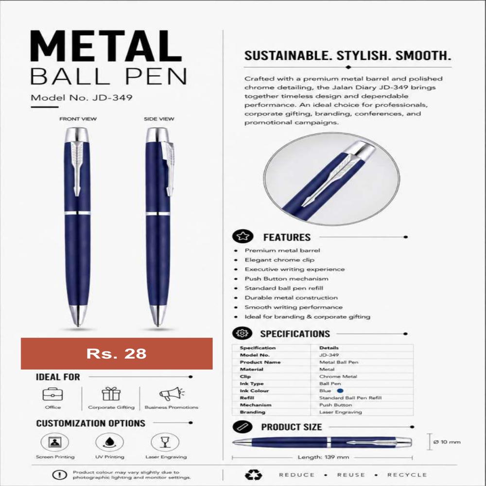 JD-348 Executive Metal Ball Pen 