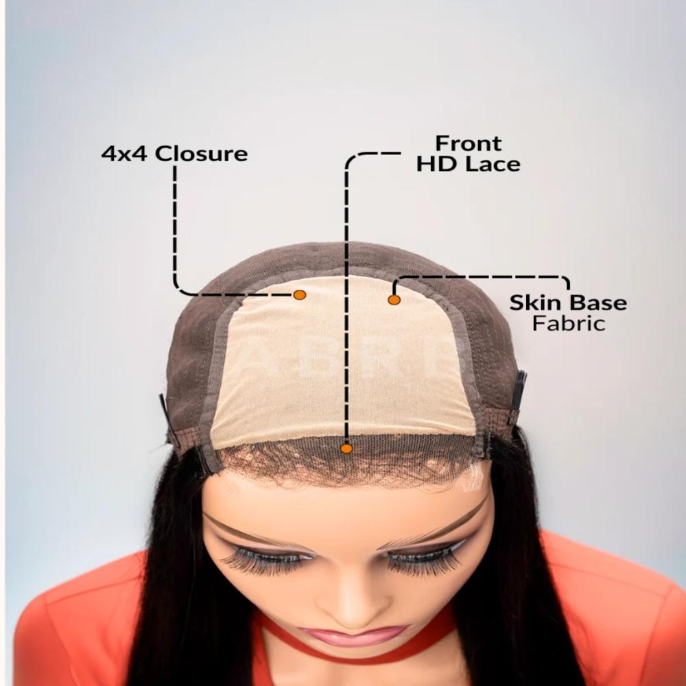 Glueless Daisy 4x4 Closure Skin Base Wig