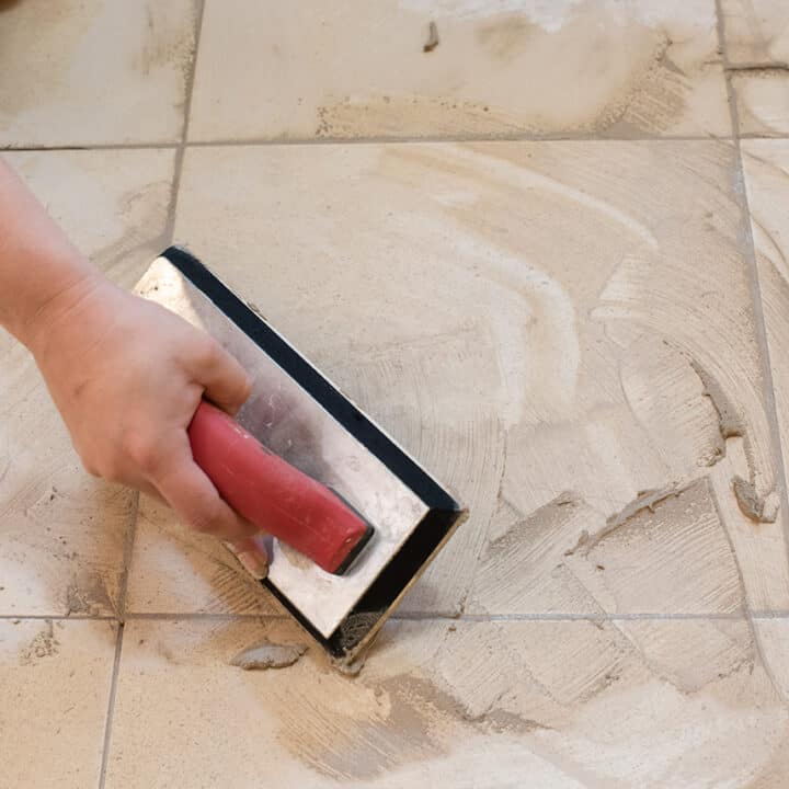 Tiles grouting