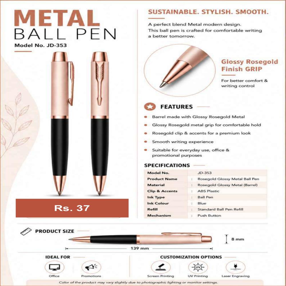 JD-353 Executive Metal Ball Pen 
