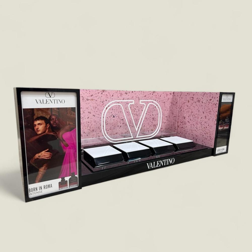 Acrylic Perfume Display Stand - Customizable Size, Modern Round Design | Home And Outdoor Application