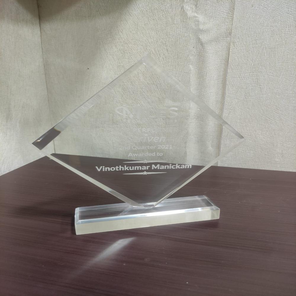Transparent Acrylic Memento - Color: All Colors