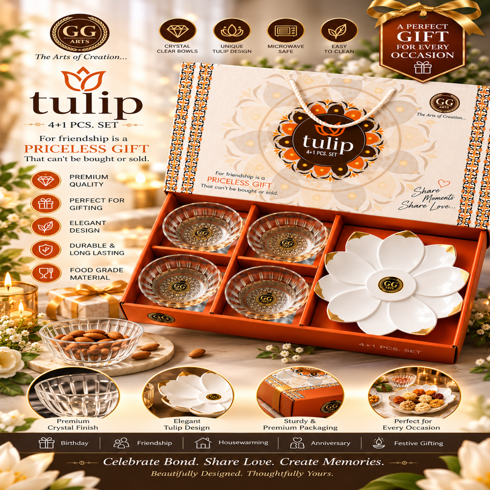 Premium Bowl Set - Color: Transparent & White