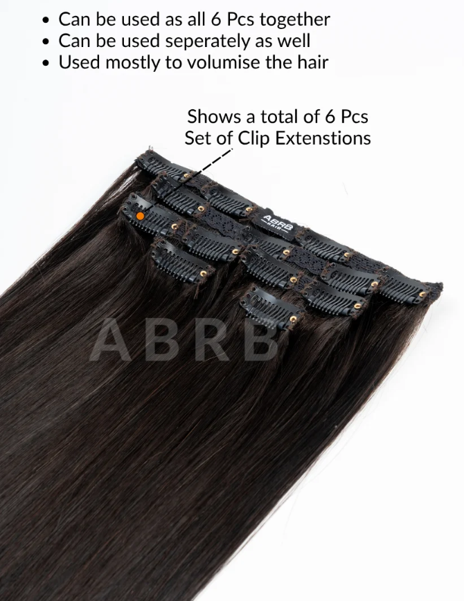 6-pieces Clip - In SDD Extension Set