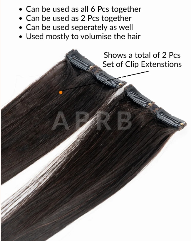 6-pieces Clip - In SDD Extension Set