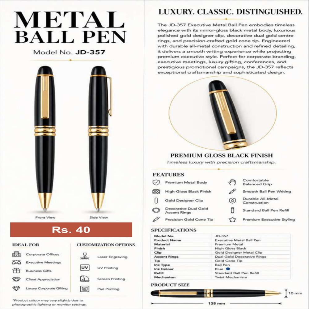 JD-357 Executive Metal Ball Pen 